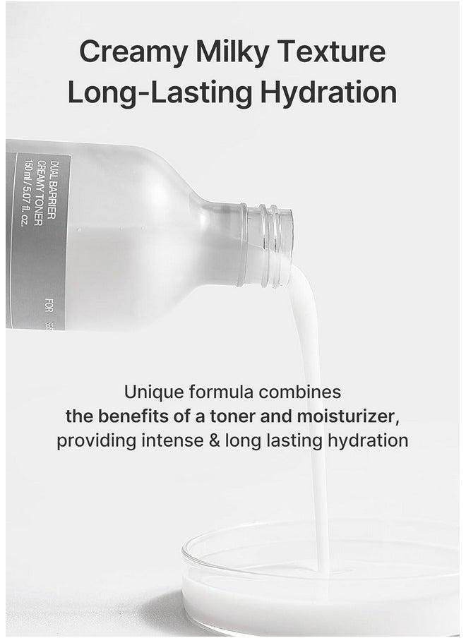 celimax Dual Barrier Creamy Toner | With Ceramides, Peptide, Oil & Alcohol Free, Facial Astringent, Hydrating, Calming, Soothing, Non Irritating,150Ml  - Image 3
