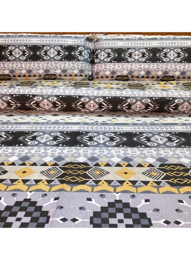 طقم ملايه سرير فلات 4 قطع خامه قطنيه عامريه كبير المقاس 240* 260 - Image 4