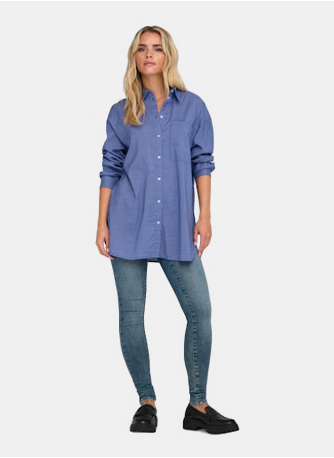 ONLY Womens Maggie Longsleeve Check Shirt