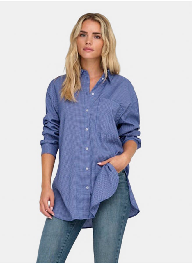 ONLY Womens Maggie Longsleeve Check Shirt