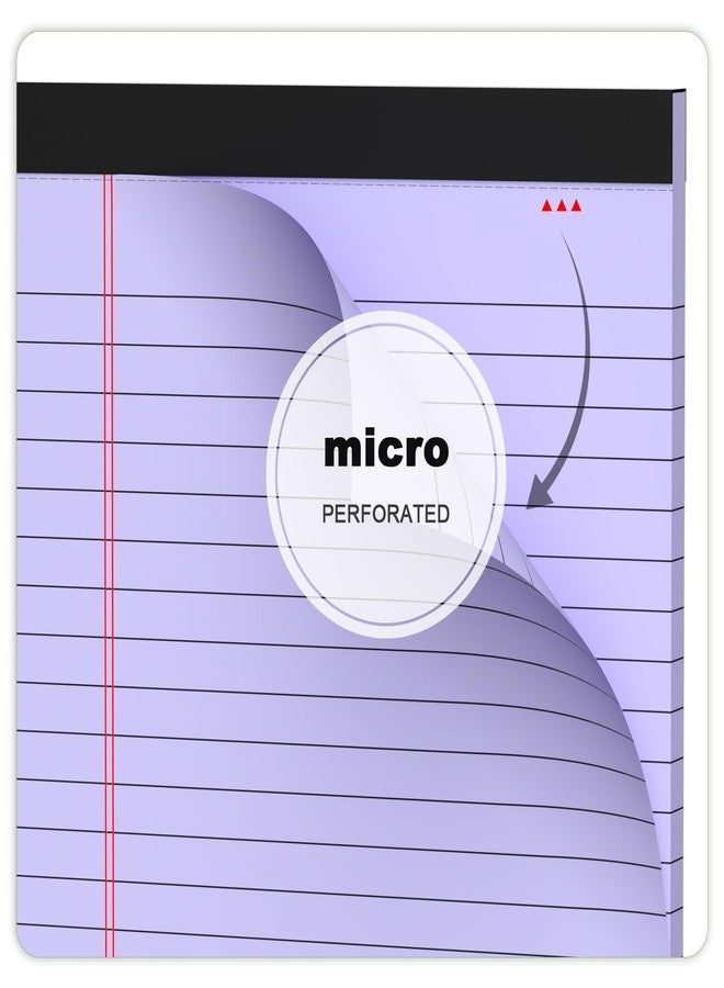 AILZFEI 6pcs Small Legal Pad 5x8 College Ruled Purple Legal Pads Paper Notepads 6 Pack Clear Print Writing Pads 5 x 8 Legal Pads Perforated Narrow Ruled Pads of Paper Purple - Image 5