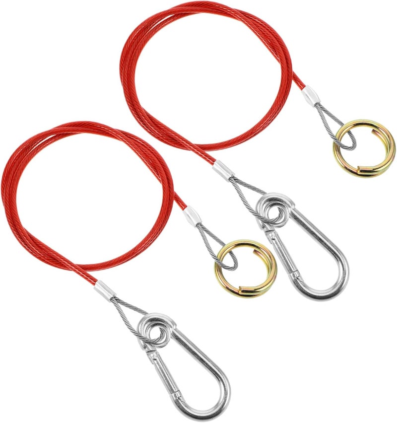 Vosarea 2pcs Heavy Duty Trailer Breakaway Cable Safety Hooks for Rv Emergency Brake System - Image 1