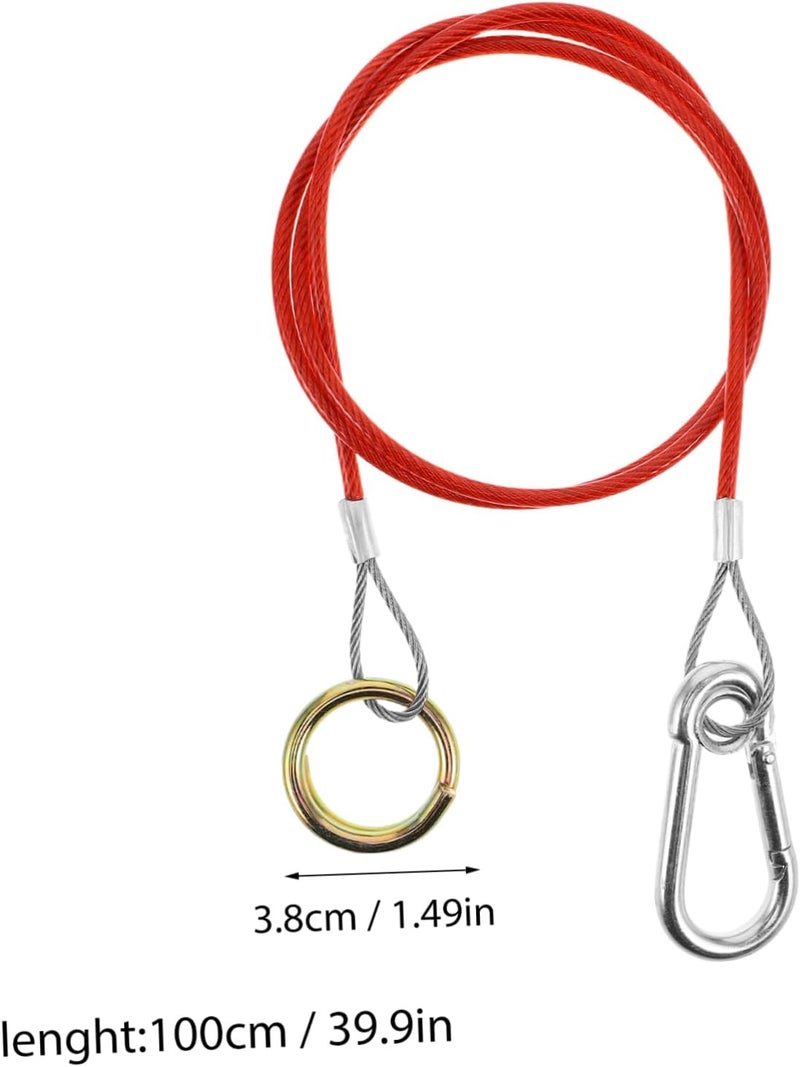 Vosarea 2pcs Heavy Duty Trailer Breakaway Cable Safety Hooks for Rv Emergency Brake System - Image 2