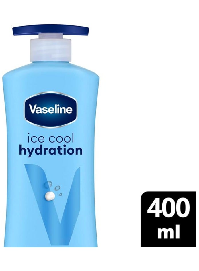 Vaseline لوشن العناية المركزة للجسم، ترطيب آيس كول، يرطب ويبرد بشرتك بمقدار -3 درجة مئوية 400مل - Image 2