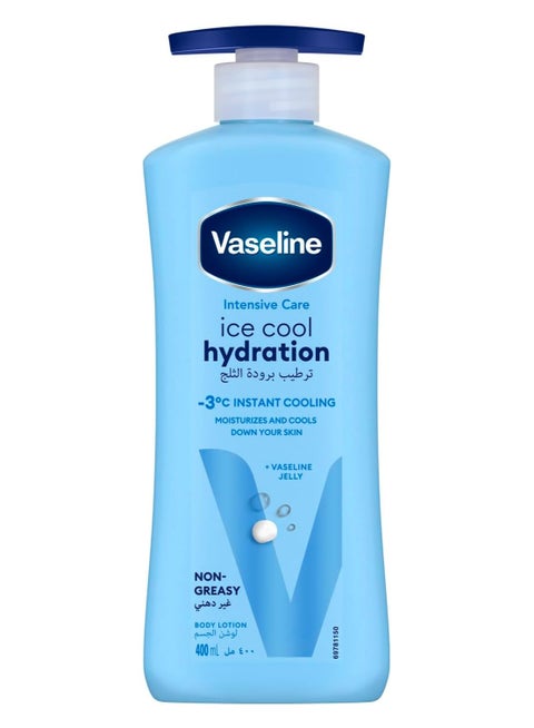 لوشن العناية المركزة للجسم، ترطيب آيس كول، يرطب ويبرد بشرتك بمقدار -3 درجة مئوية 400مل