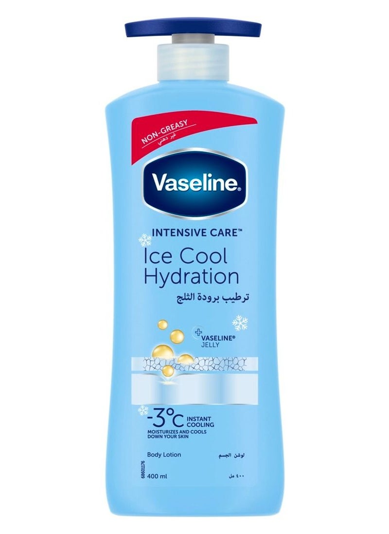 Vaseline لوشن العناية المركزة للجسم، ترطيب آيس كول، يرطب ويبرد بشرتك بمقدار -3 درجة مئوية 400مل  - Image 3