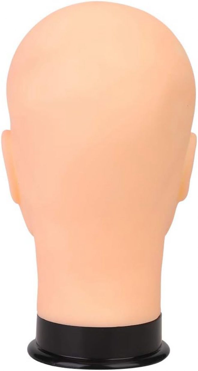 مانيكان رجالي أصلي، أصلع، مصنوع من البولي فينيل (PVC)، مثالي لعرض القبعات والنظارات والشعر المستعار، مناسب لمحلات الحلاقة ومدارس التجميل والاستخدام التجاري. - Image 3