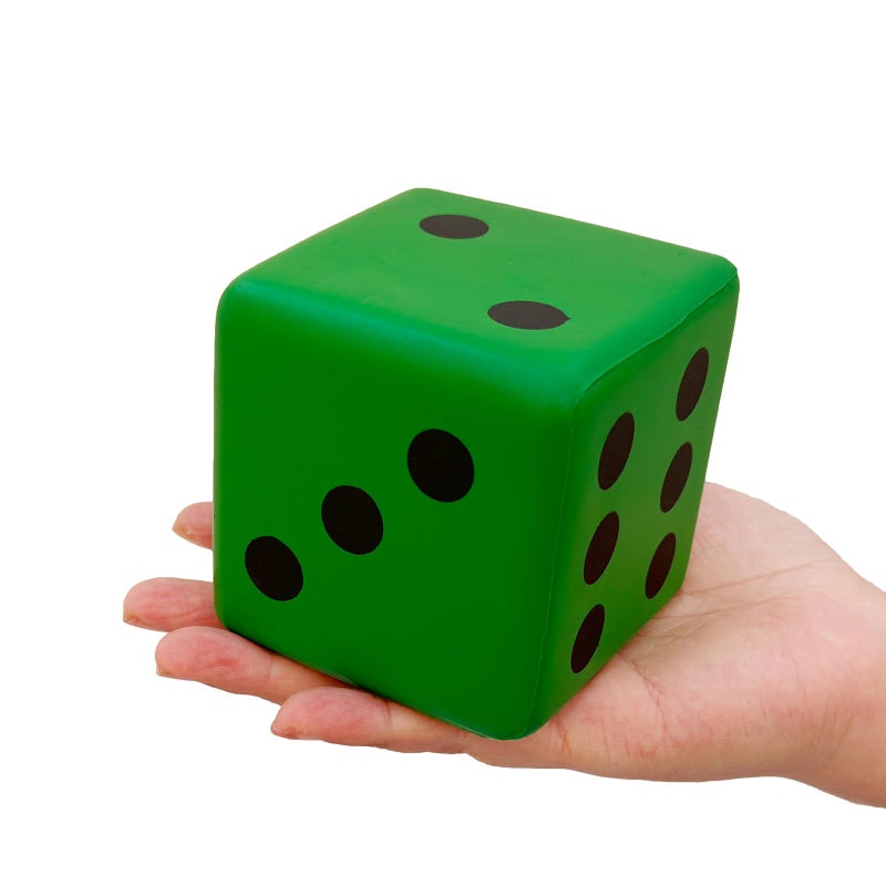 funnysquee 315 Inches Foam Dice Toy A FunFilled Kawaii Dices Educational Toy for Kid Board Game and Learning Sessions Fortunate Green - Image 3
