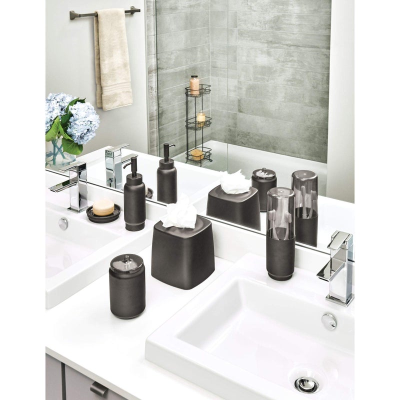 iDesign Austin Covered Holder, Holds Regular and Electric Toothbrushes - Image 5