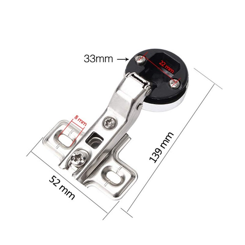 Full Overlay Wine Cabinet Hinge 26mm Cup Screws D Color Home Furniture Hardware - Image 3