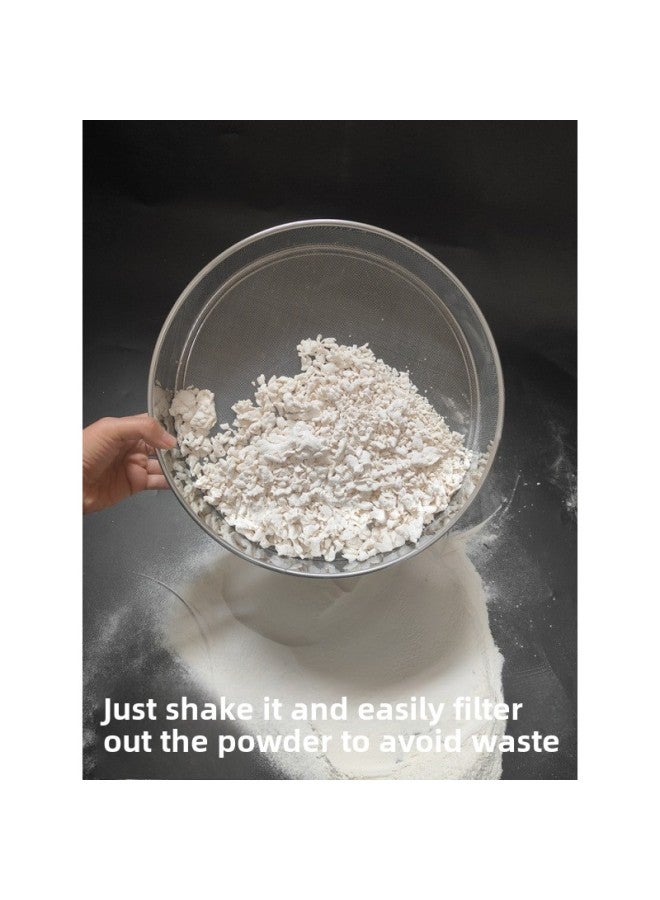 Fried Chicken Wrapping Powder Sieve Screen Round Plug Mesh Stainless Steel Flour Sieve Screen Sieve Surface-Specifications:[small] 10cm-Color:30 Mesh Jade Rice Flour Multigrain Flour Pepper - Image 2