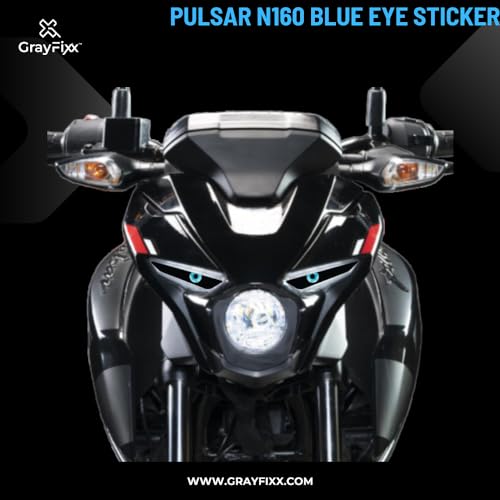 Grayfixx Eye Design Sticker for Pulsar N160/250 | Printed in Premium Gloss Vinyl with FPF(Fade Protection Film), Precut Sticker, Water Proof, Pack of 1-Self-Adhesive - Image 2