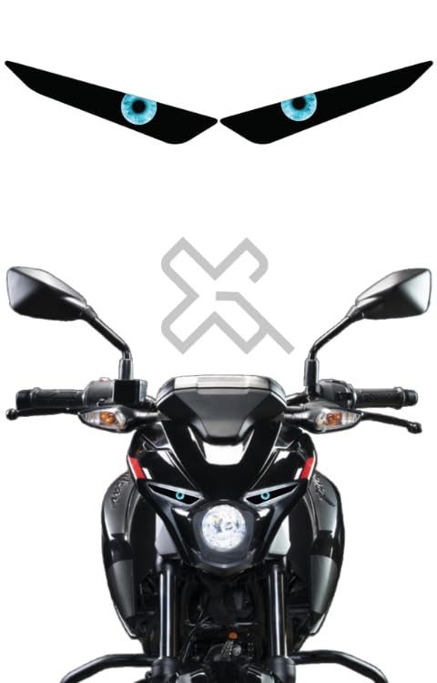 Grayfixx Eye Design Sticker for Pulsar N160/250 | Printed in Premium Gloss Vinyl with FPF(Fade Protection Film), Precut Sticker, Water Proof, Pack of 1-Self-Adhesive - Image 3