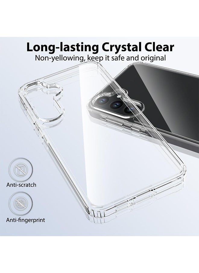 Depend For Samsung Galaxy A55 5G Shockproof Protective Case Cover With Hard Back Sheel, Non-Yellowing, Anti-Scratch, Drop Protection, Slim Fit Cover Case For Samsung Galaxy A55, Clear  - Image 2