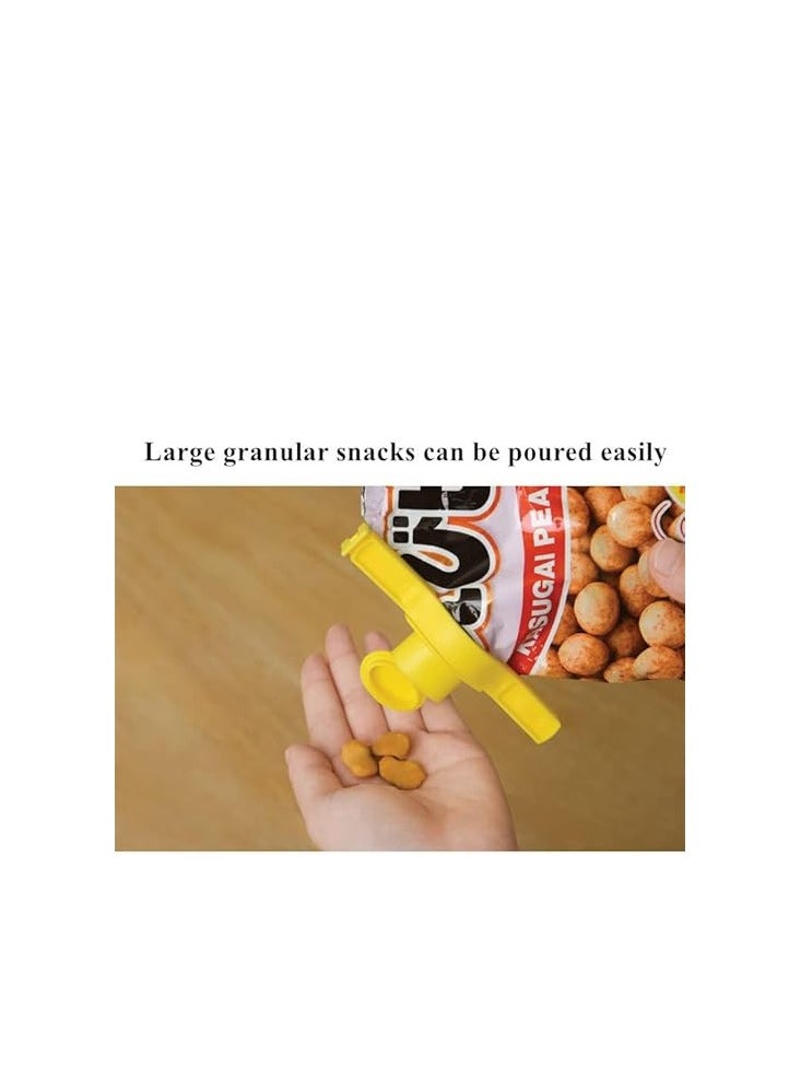 Cool Baby - COOLBABY 3Pcs Food Sealing Clip Seal Pour Snack Storage Bag Clip With A Cap Type Discharge Nozzle Food Milk Powder Preservation Sealer Kitchen - Image 1
