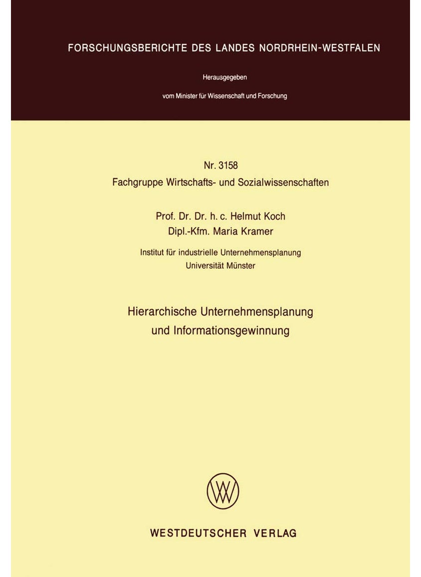 Hierarchische Unternehmensplanung und Informationsgewinnung