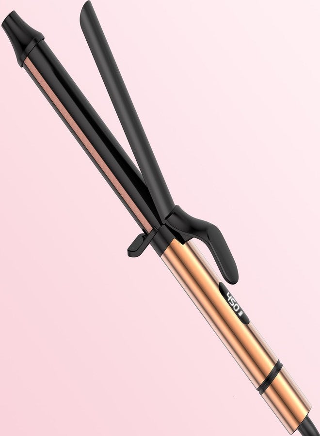 Mescomb 1.25 inch Long Barrel Curling Iron 1 1/4 inch with 8 Heat Settings, 10-Minute Curls, Ceramic Curling Iron, 30s Fast-Heating, Beach Waver/Volumized/, 110-240V for Travel, 60 Mins Auto Off - Image 1