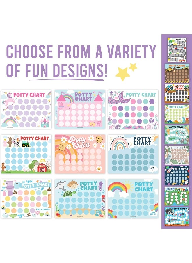 Hadley Designs Mermaid Potty Training Chart For Toddler Girls  - Image 2