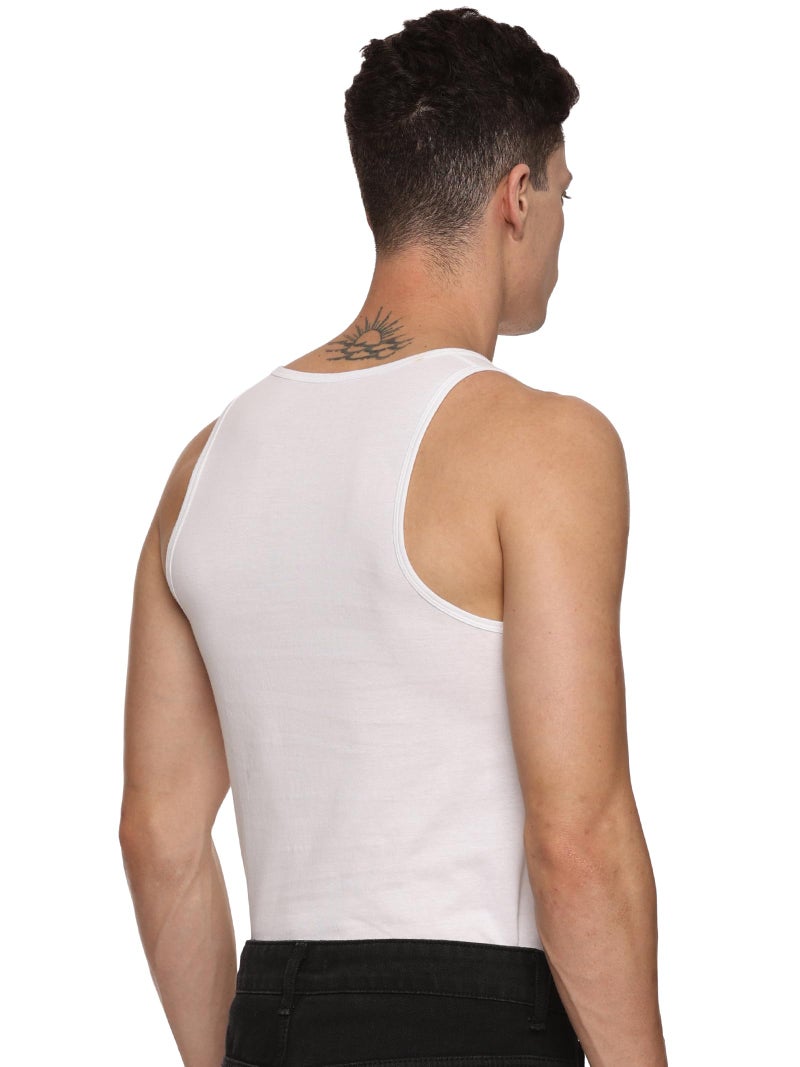 KIKWIT Men's Chest Compression Vest to Hide Gynecomastia Moobs Shapewear, Compression Chest Binder for Men to Hide Moobs (in, Alpha, 2XL, White) - Image 3
