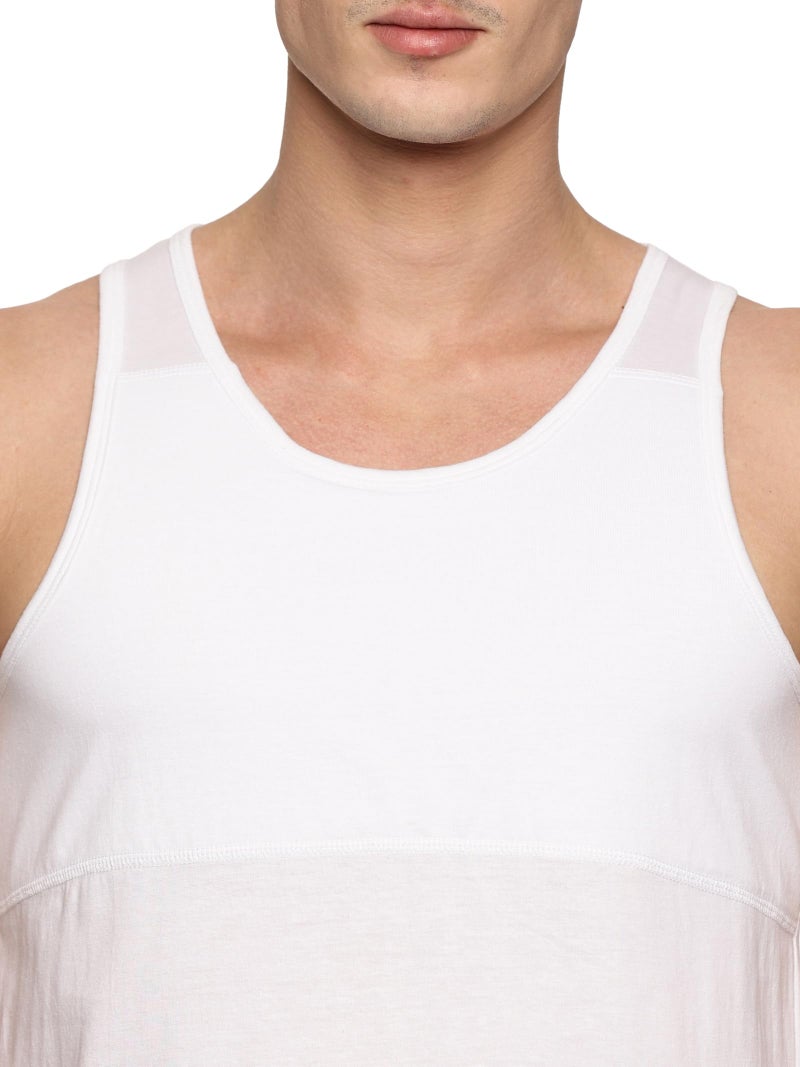 KIKWIT Men's Chest Compression Vest to Hide Gynecomastia Moobs Shapewear, Compression Chest Binder for Men to Hide Moobs (in, Alpha, 2XL, White) - Image 4