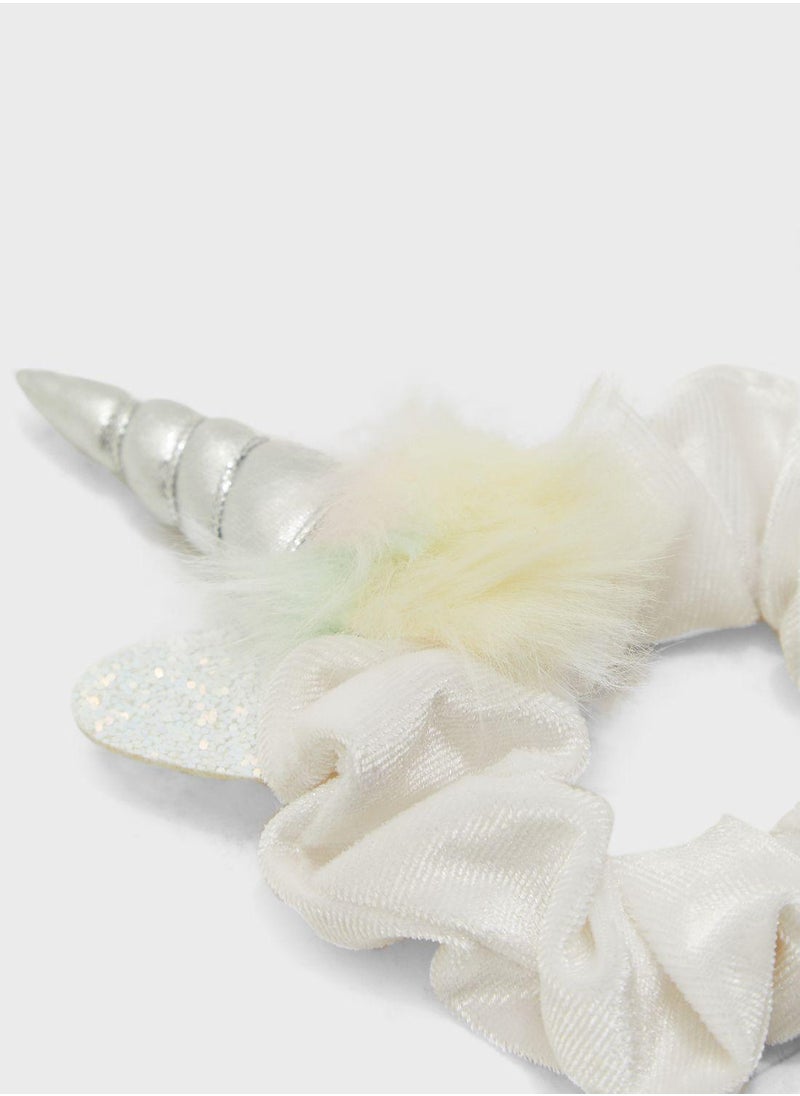 Claires Kids 2 Pack Unicorn Scrunchies Headband  - Image 2
