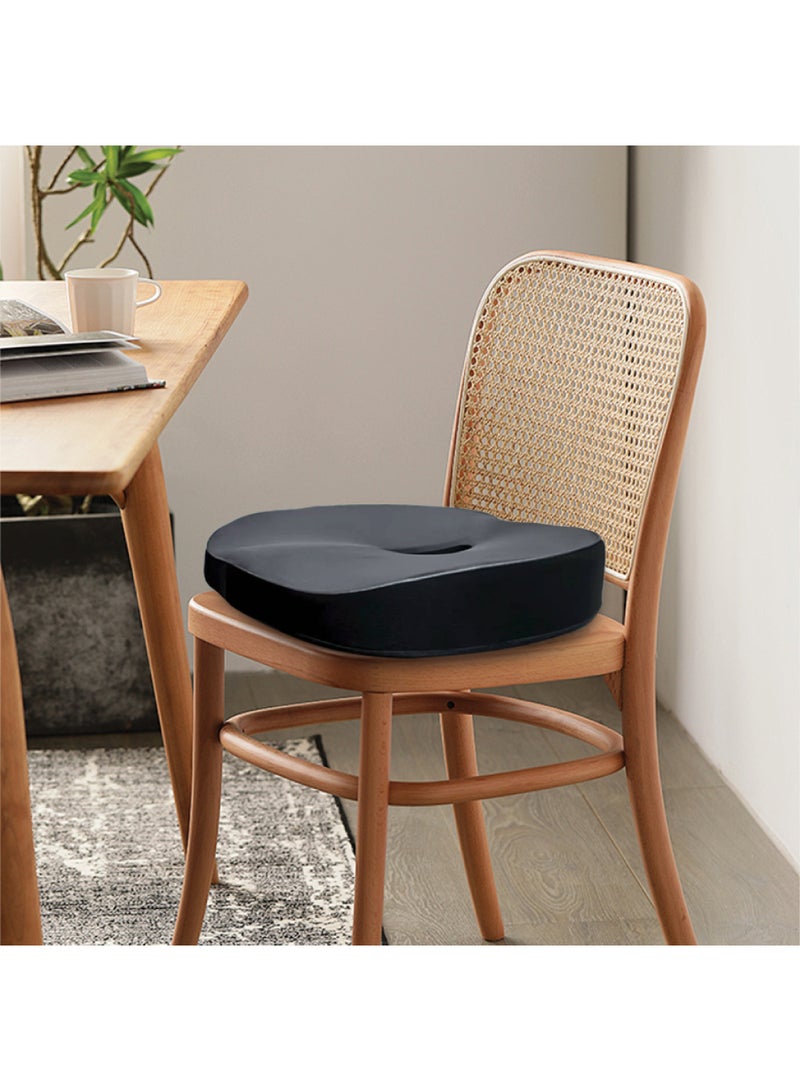 GREEN LION Cloud Plus Seat Cushion with Memory Foam / Ergonomic U-Shaped Design / All-Day Comfort / Pressure Relief & Leg Support - Grey - Image 2