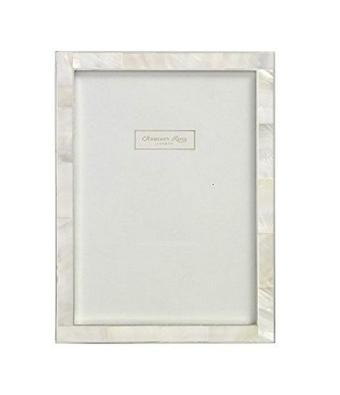 SHELL PHOTO FRAME 8X10 MOTHER OF PEARL SILVER 8 X 10 INCHES