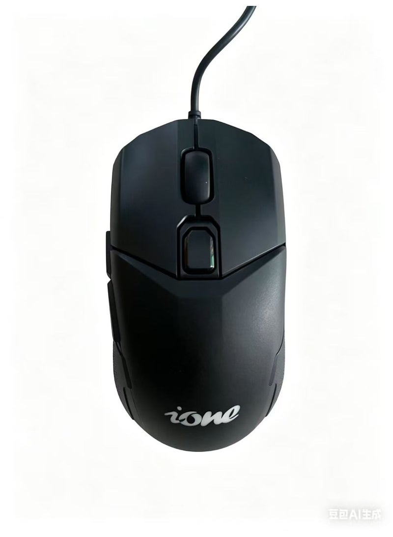 ione LYNX-W135 RGB Gaming Mouse | 6400 DPI Adjustable Wired Mouse with 6 Programmable Buttons, 7 Color LED, Ergonomic Design for PC/Laptop Gamers - Image 1