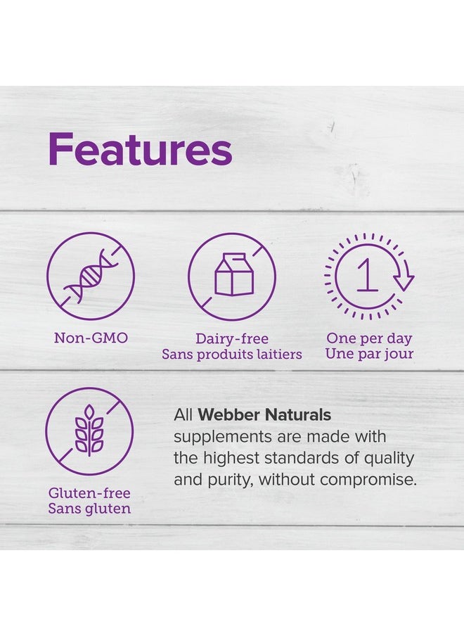 Webber naturals Vitamin K2 Mk7 (120 Mcg) With Vitamin D3 (1000 Iu) 90 Softgels Supports Bones Teeth And Cardiovascular System Vitamin Supplement Gluten Free And Nongmo  - Image 3