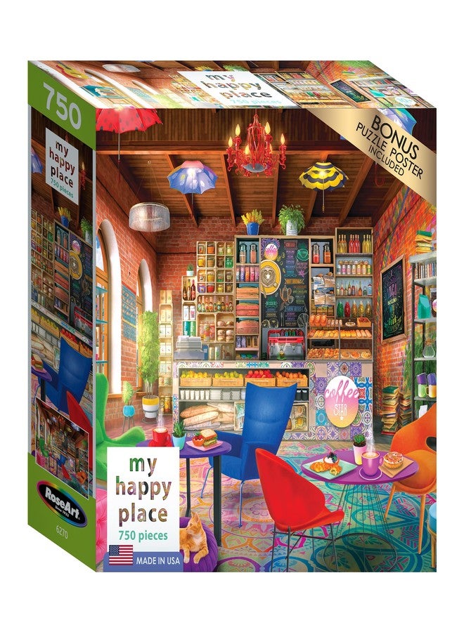 Rose Art - My Happy Place - Boho Coffeshop - 750 Piece Jigsaw Puzzle for Adults - Image 2