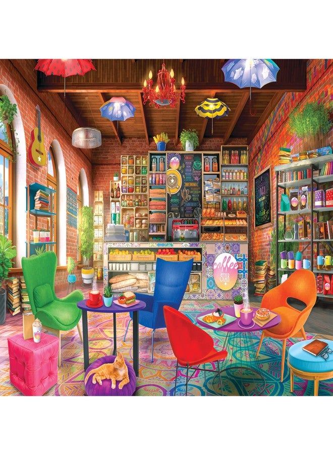 Rose Art - My Happy Place - Boho Coffeshop - 750 Piece Jigsaw Puzzle for Adults - Image 1