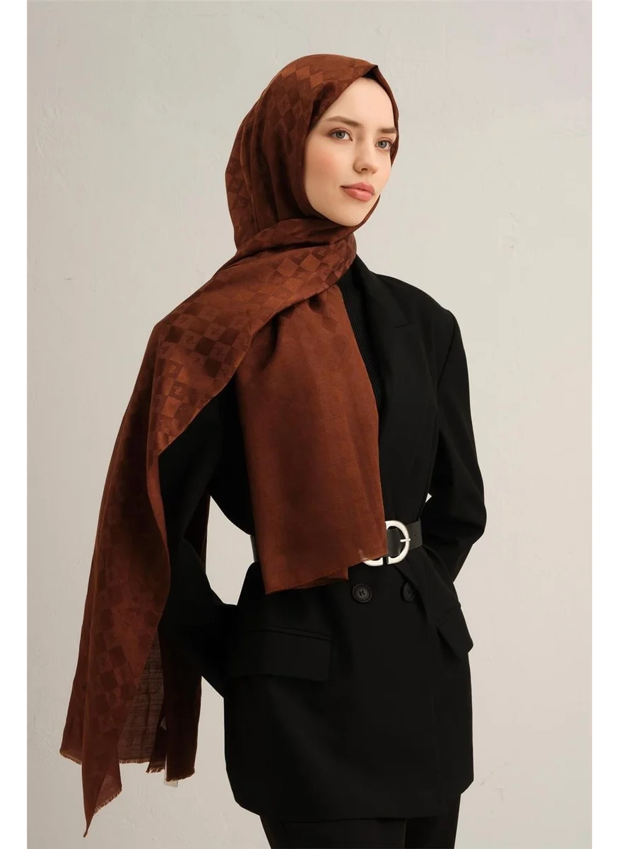 ARMINE Jacquard Silk Cotton Shawl 9920