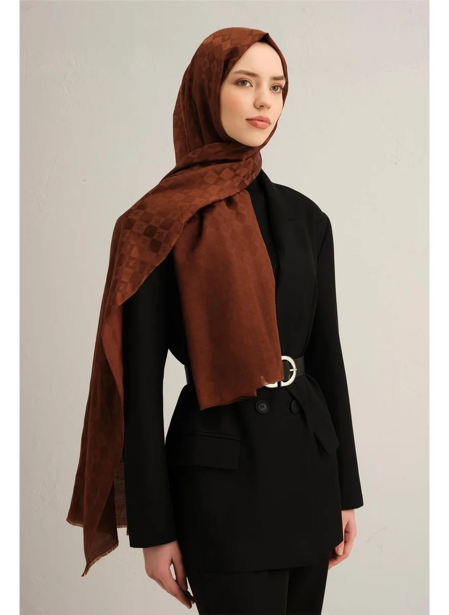 ARMINE Jacquard Silk Cotton Shawl 9920