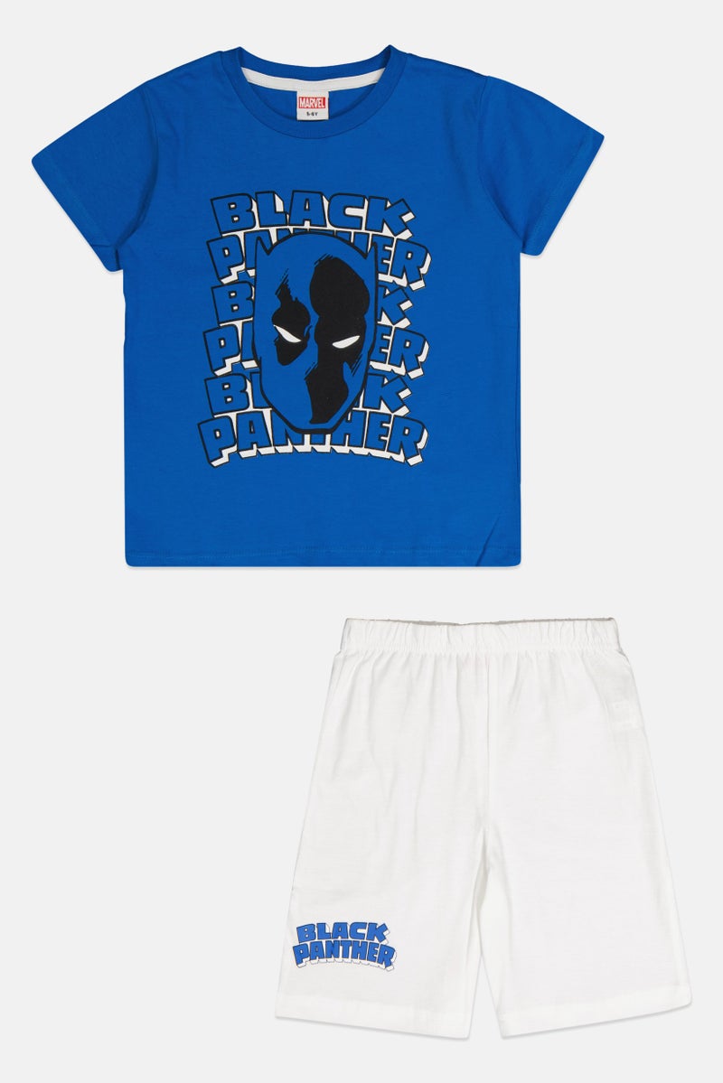 MARVEL Kids Boy 2 Pieces Short Sleeve Graphic Print T-Shirt And Shorts Set, Multicolor - Image 3