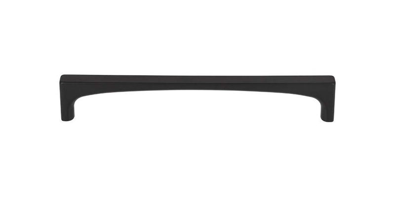 Top_Knobs Riverside Pull Color Flat Black 6 516 Length Grace Coll Contemporary Transitional Bar Handle Decorative Kitchen Bath Cabinet Door Hardware Dresser Bathroom Metal Handle Interior Home