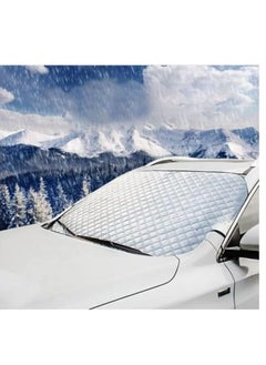 Generic Car sunshade for car windshield protection from UV rays and heat, reflective protection umbrella with Paste mirrors large size 140 x 100 cm - from Rana store  - Image 3