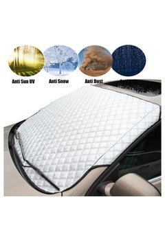 Generic Car sunshade for car windshield protection from UV rays and heat, reflective protection umbrella with Paste mirrors large size 140 x 100 cm - from Rana store  - Image 4