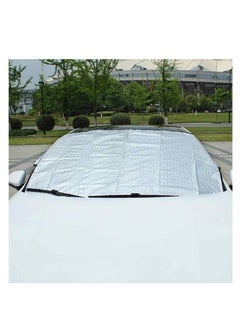 Generic Car sunshade for car windshield protection from UV rays and heat, reflective protection umbrella with Paste mirrors large size 140 x 100 cm - from Rana store  - Image 5