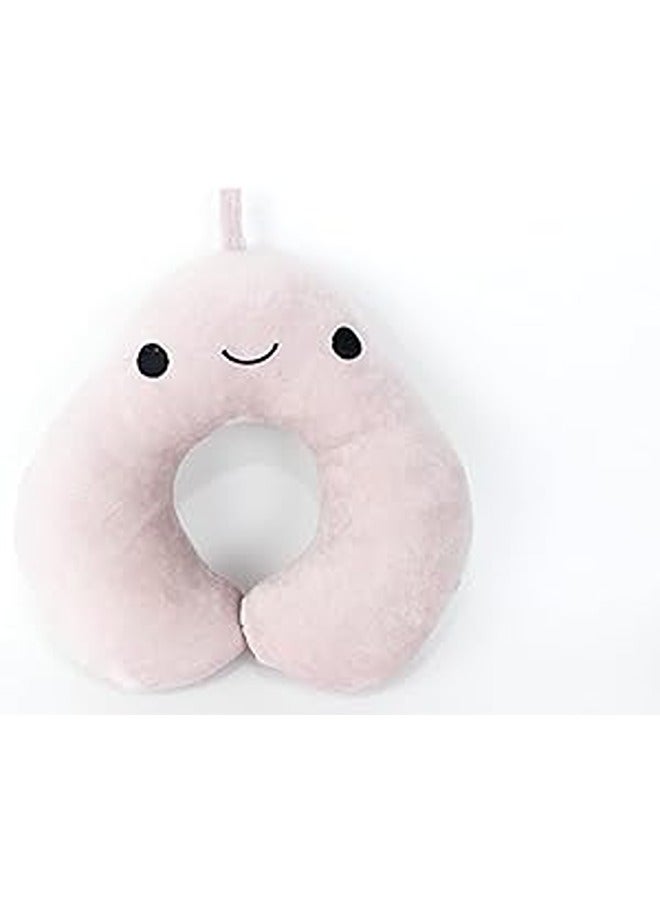 Comfy Pears Neck Support Soft Fiber Travel Neck Pillow U-Shape For Car, Travel, Office,Airplane and Gifts - Light Purple