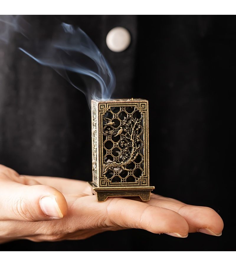 Set Of 2 Incense Holders With Auspicious Clouds Design For Traditional Chinese Tea Ceremonies Vertical And Plate Styles For Home Atmosphere Decor - Image 3