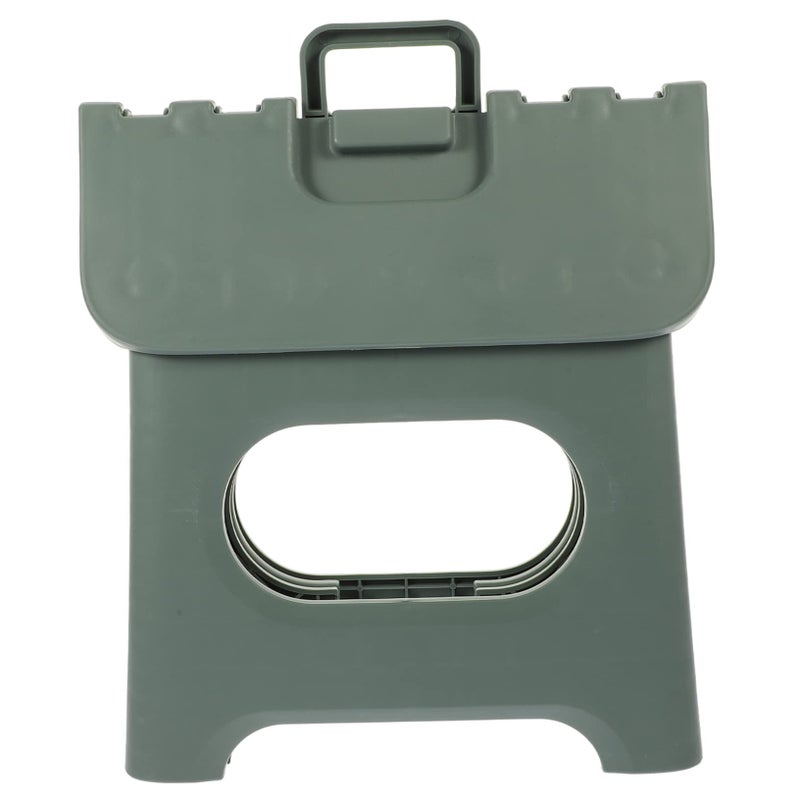Heavy Duty Plastic Outdoor Stool With Handle For Camping Kids Blue - Image 2