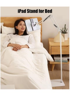 NNEWVANTE Tablet Floor Stand, 360° Flexible Rotation Tablet Stand with Heavy Duty Base, Adjustable Tablet Mount, iPad Stand for Bed, Holder for/Switch/Phone or Other Electronic Devices  - Image 2