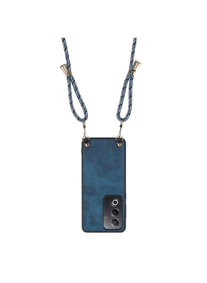 S-TOP Case For OPPO A57 5G Vintage Leather PC Back Cover Phone Case with Crossbody Strap - Image 3