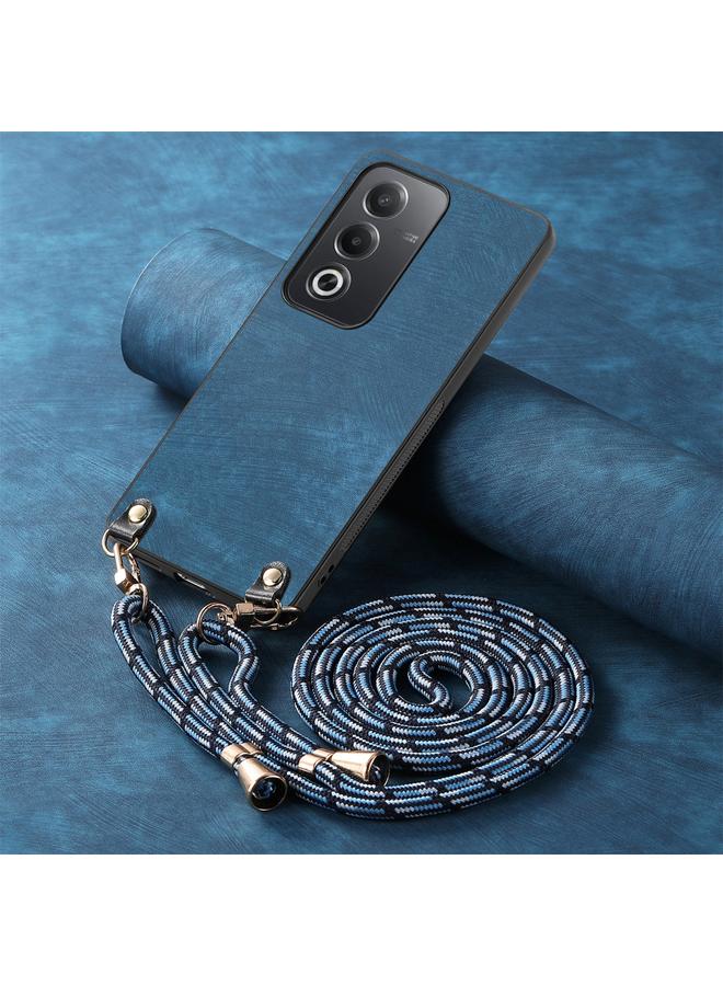 S-TOP Case For OPPO A57 5G Vintage Leather PC Back Cover Phone Case with Crossbody Strap - Image 4