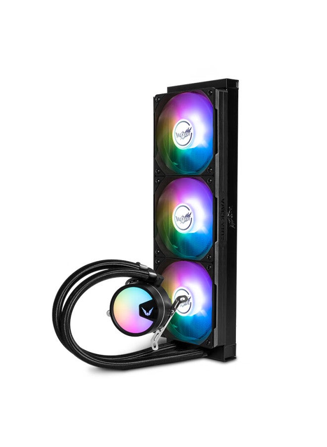 Valkyrie A360 Vk مبرد سائل لـ CPU شامل، أقواس متعددة المنصات، يدعم Lga1700، تأثيرات إضاءة ARGB، إدارة كابلات مخفية - Image 2