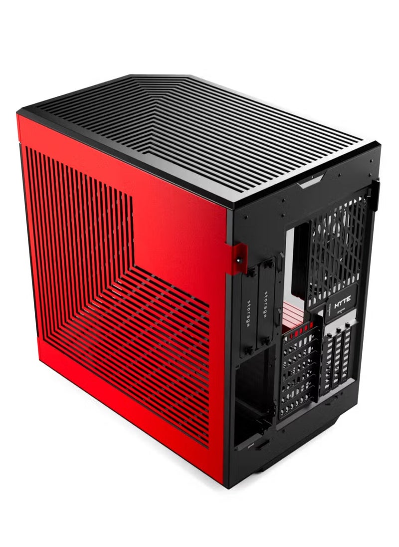 HYTE HYTE Y60 Mid-Tower Modern Aethetic Case - Black/Red  - Image 5