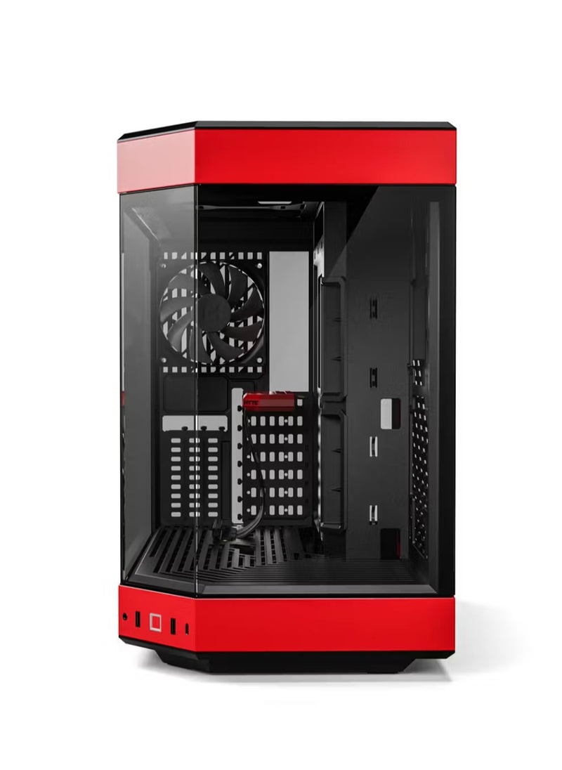 HYTE HYTE Y60 Mid-Tower Modern Aethetic Case - Black/Red  - Image 3