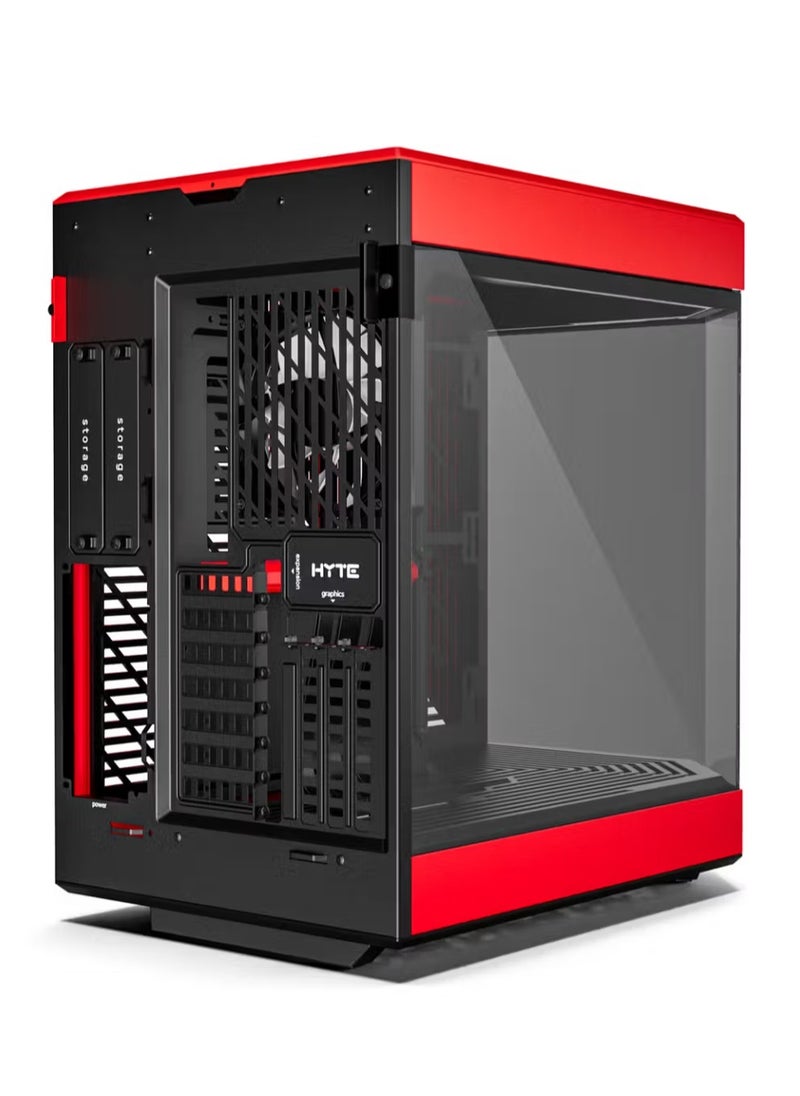HYTE HYTE Y60 Mid-Tower Modern Aethetic Case - Black/Red  - Image 4