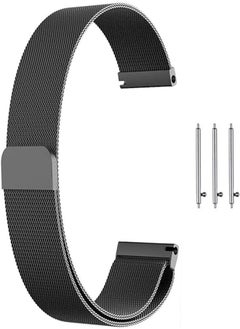 Generic 20mm Milanese Loop watchband Compatible for Samsung Gear S2 Classic/Huawei watch serial 2/ Xiaomi Amazfit Youth Bip, Magnetic Stainless Steel Starp Replacement Bracelet