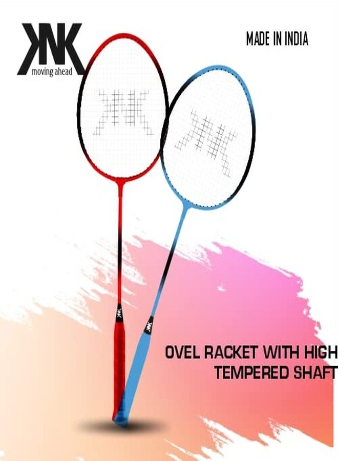 KNK Single Shaft Badminton Set Of 2 Pc With Nylon Shutltecock Badminton Cover (Set 2 With Cover), Multicolor - Image 3